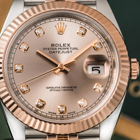 Luxury Automatic Watch for Men Datejust Rose 41MM Dial
