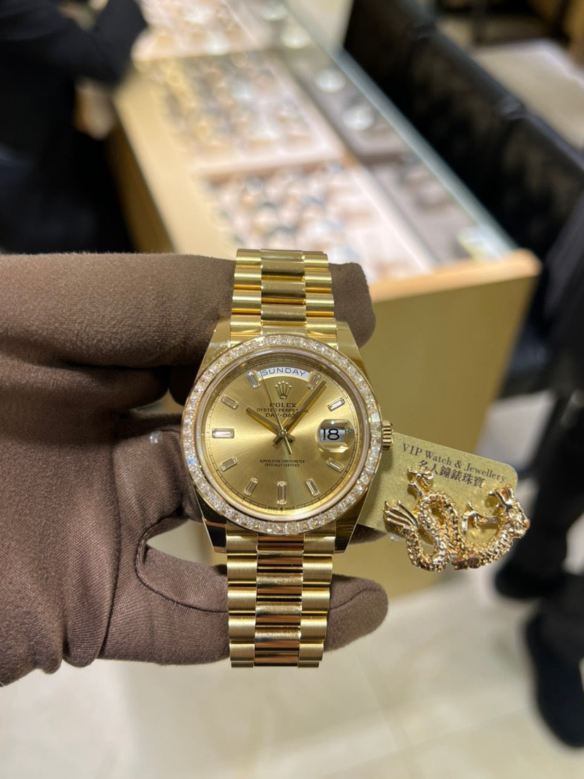 Automatic Mechanical Watch For DAY-DATE 228398TBR-0002 40MM Dial
