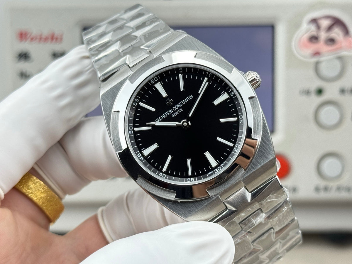 Automatic Watch for OVERSEAS 41MM Silver Black