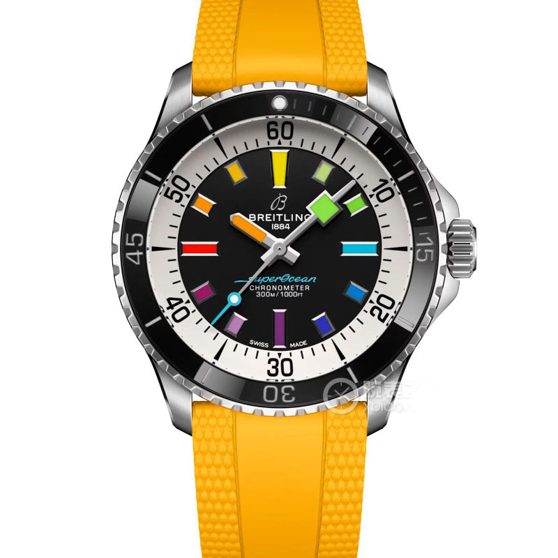 Automatic Watch for SUPEROCEAN A17375211B2S4 Rubber Strap 42MM