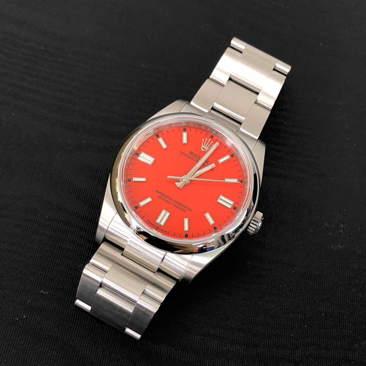 Automatic Mechanical Watch for OYSTER PERPETUAL 126000-0007 36MM Red Dial