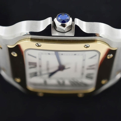 Replica Automatic Watch for SANTOS 47.5*39.8mm Gold White Dial