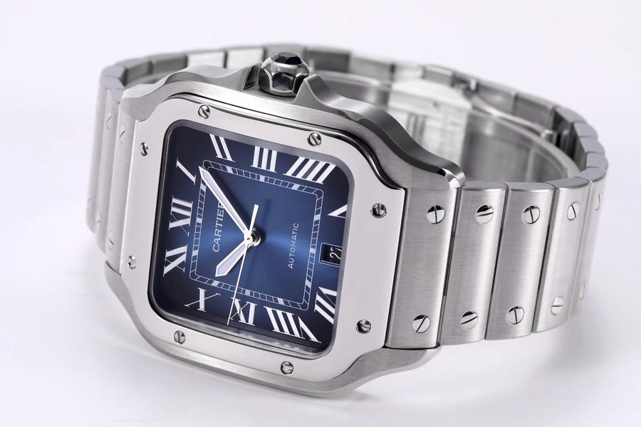 Replica Automatic Watch for SANTOS 47.5*39.8mm Blue Dial