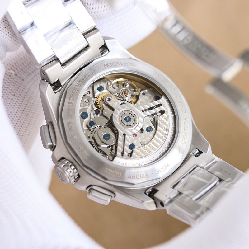 Automatic Watch for AVENGER AB0147101B1A1 Stainless Strap 44MM Black Dial