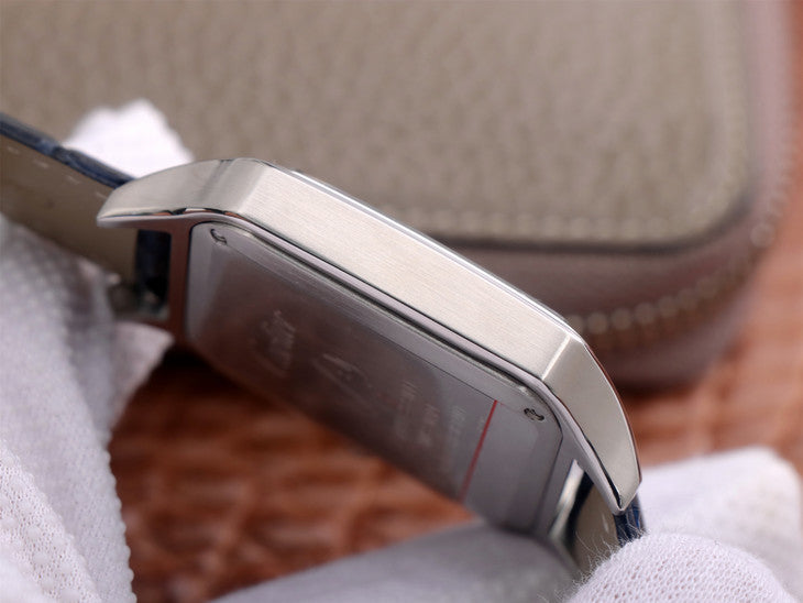 Replica Automatic Watch for SANTOS 47.5*39.8mm Leather Strap Blue Dial