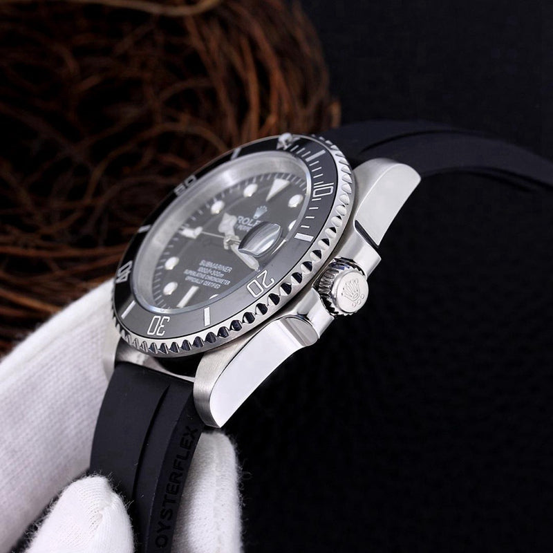 Luxury Automatic Watch for Men Submariner 40MM Rubber Strap 40MM Dial