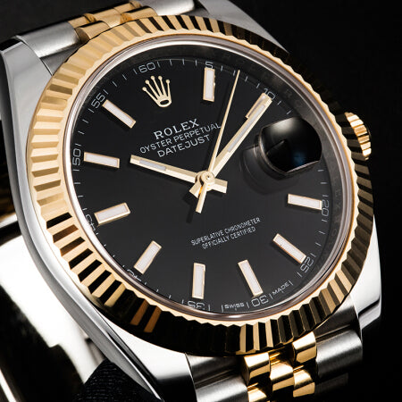 Luxury Automatic Watch for Men Datejust 41MM Gold Black Dial