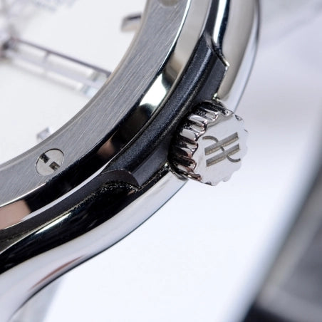 Replica Automatic Watch for Classic Fusion Leather Strap 42MM Silver White Dial