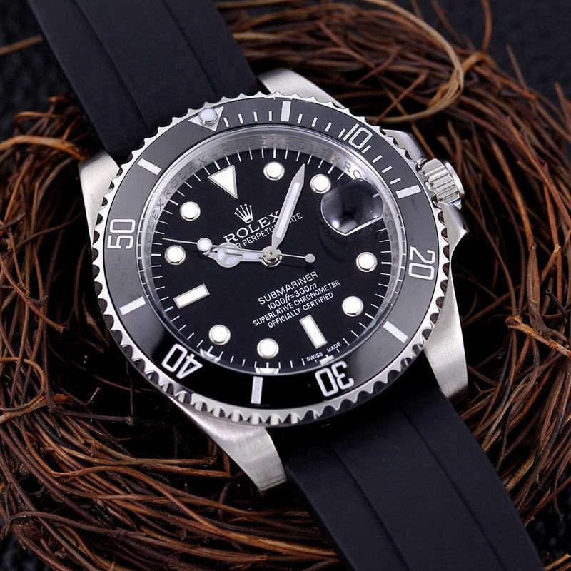 Luxury Automatic Watch for Men Submariner 40MM Rubber Strap 40MM Dial