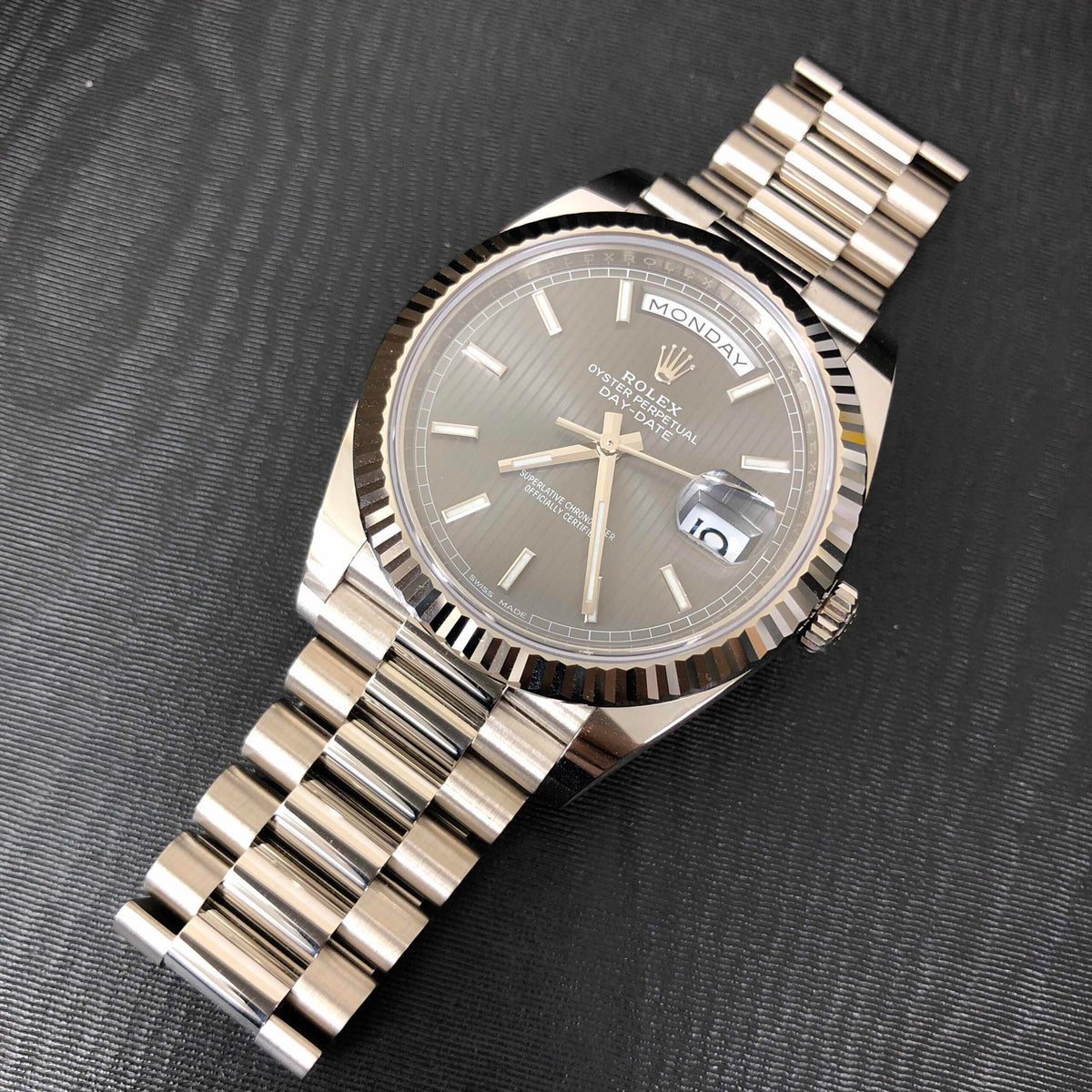 Automatic Mechanical Watch For DAY-DATE 228239GYSTRIPE_P 40MM Dial