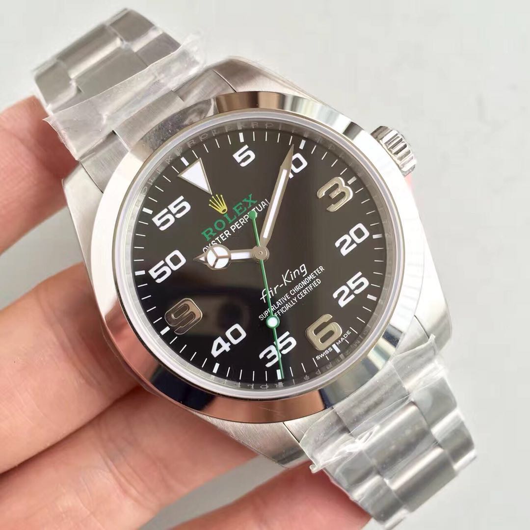 Replica Automatic Watch for Men Air King 40mm Black Dial