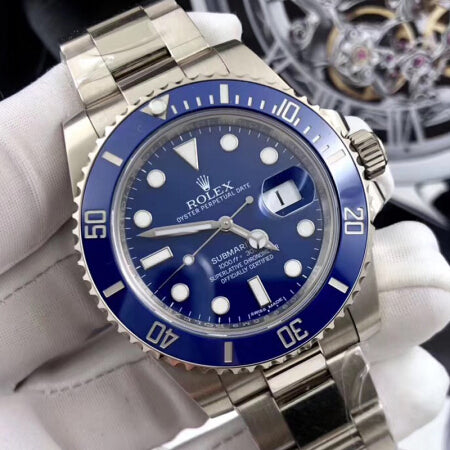 Luxury Automatic Watch for Men Submariner 116619LB-97209 Blue 40MM Dial