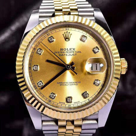 Luxury Automatic Watch for Men Datejust 41MM Gold Dial