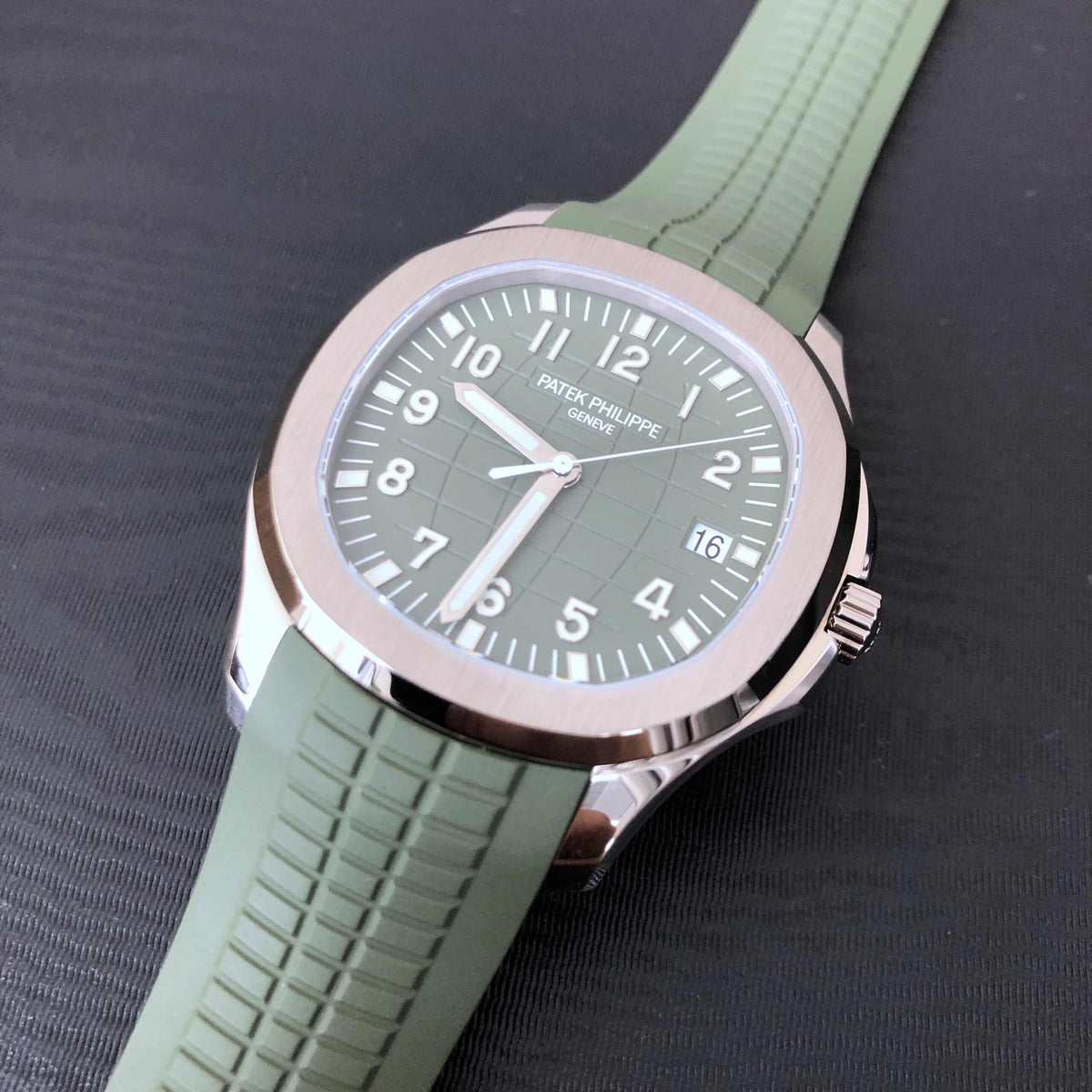 Luxury Automatic Watch for AQUANAUT Green 40mm Dial