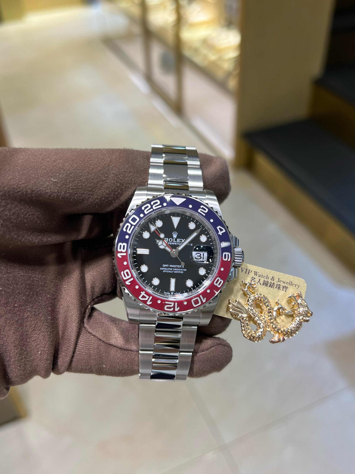 Automatic Mechanical Watch For GMT-MASTER II 126710BLRO-0002 40MM Dial