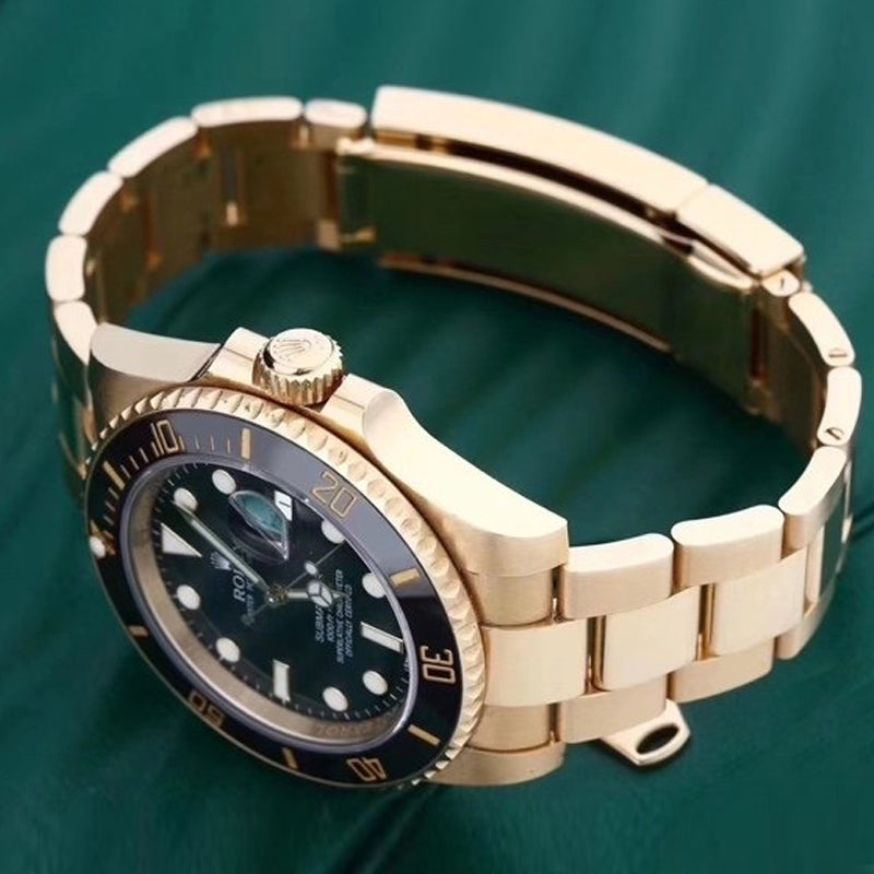 Replica Automatic Watch for Men Submariner All Gold Black 40MM Dial
