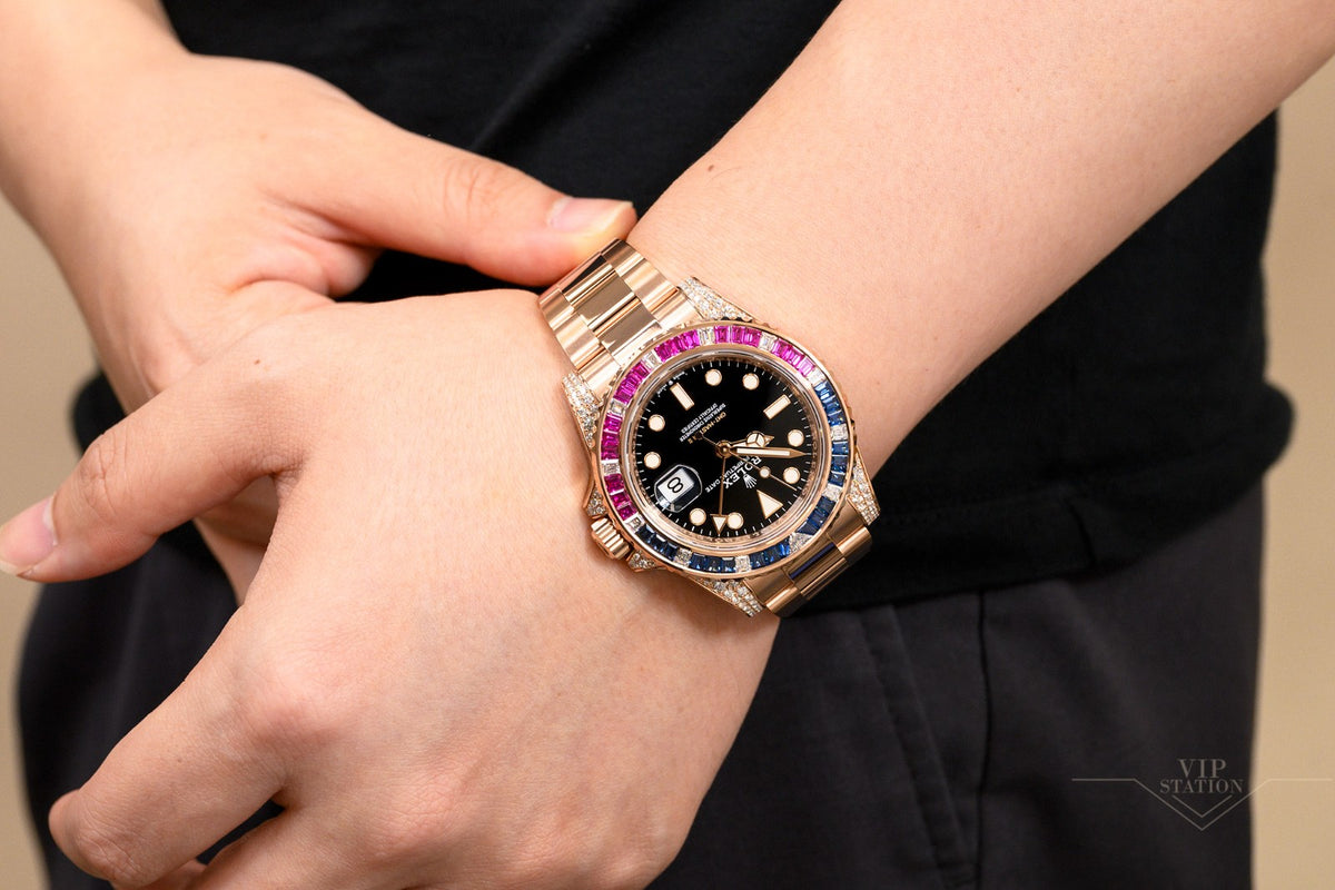 Automatic Mechanical Watch for GMT-MASTER II 126755SARU-0003 40MM Dial