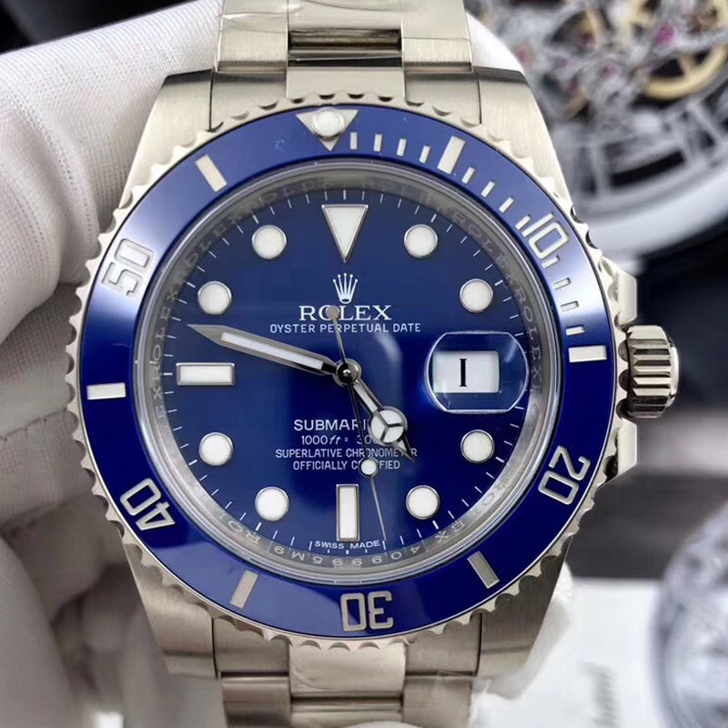 Luxury Automatic Watch for Men Submariner 116619LB-97209 Blue 40MM Dial