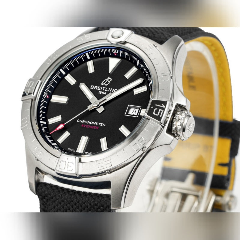 Automatic Watch for AVENGER A17328101 Black Strap Black 42MM Dial