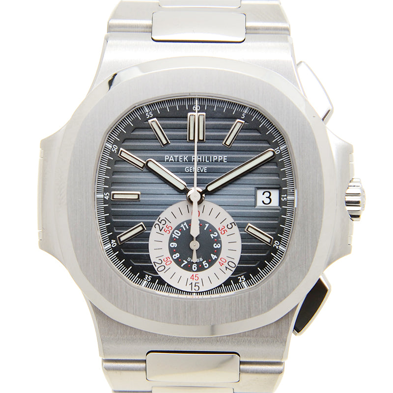 Luxury Automatic Watch for NAUTILUS 5980/1A-014 40.5mm Silver Blue
