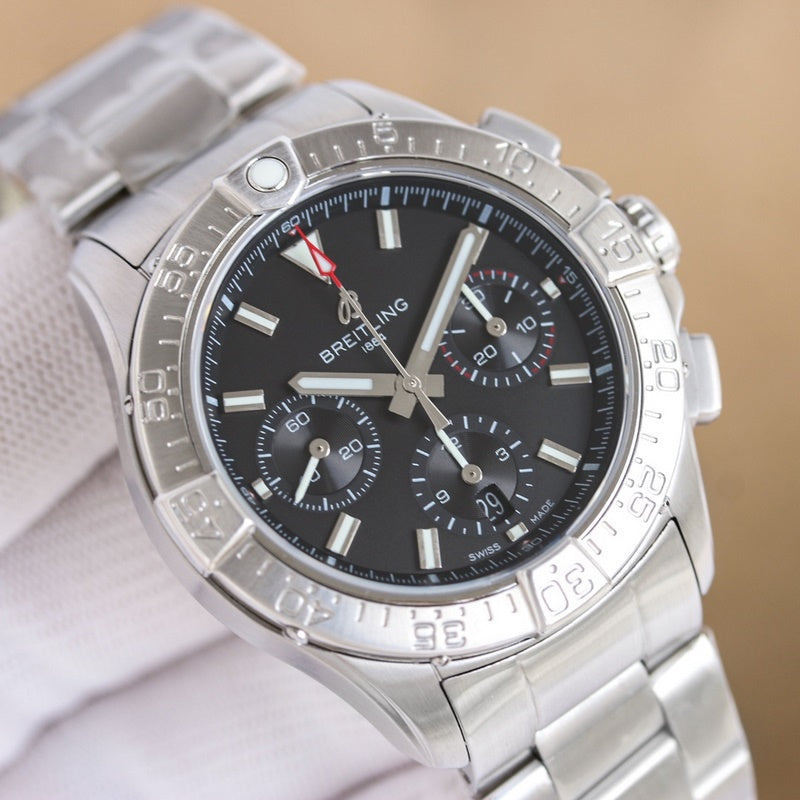 Automatic Watch for AVENGER AB0147101B1A1 Stainless Strap 44MM Black Dial