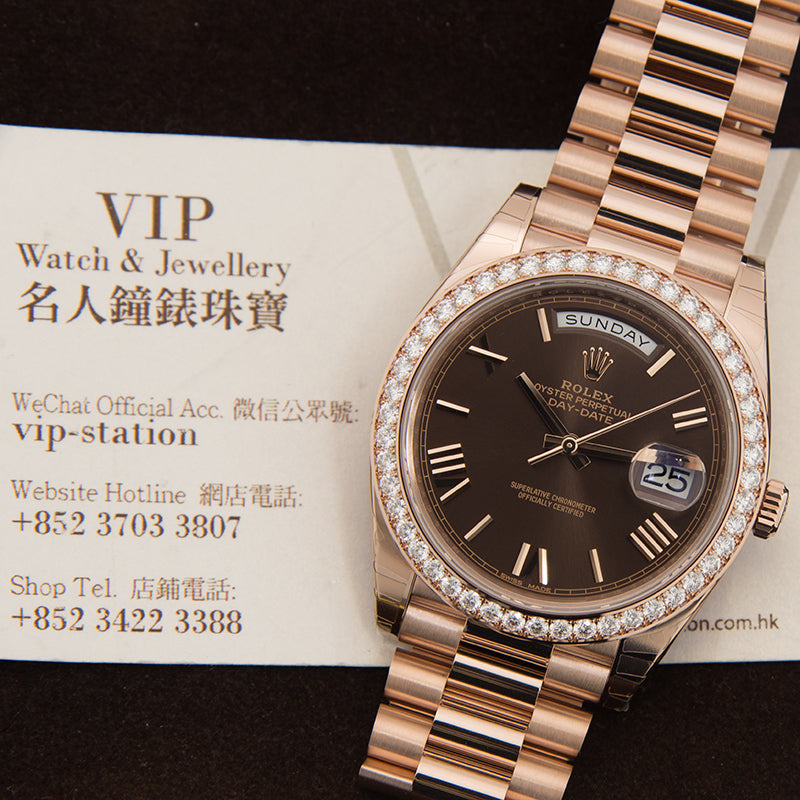 Automatic Mechanical Watch For DAY-DATE 228345RBR-0009 40MM Dial