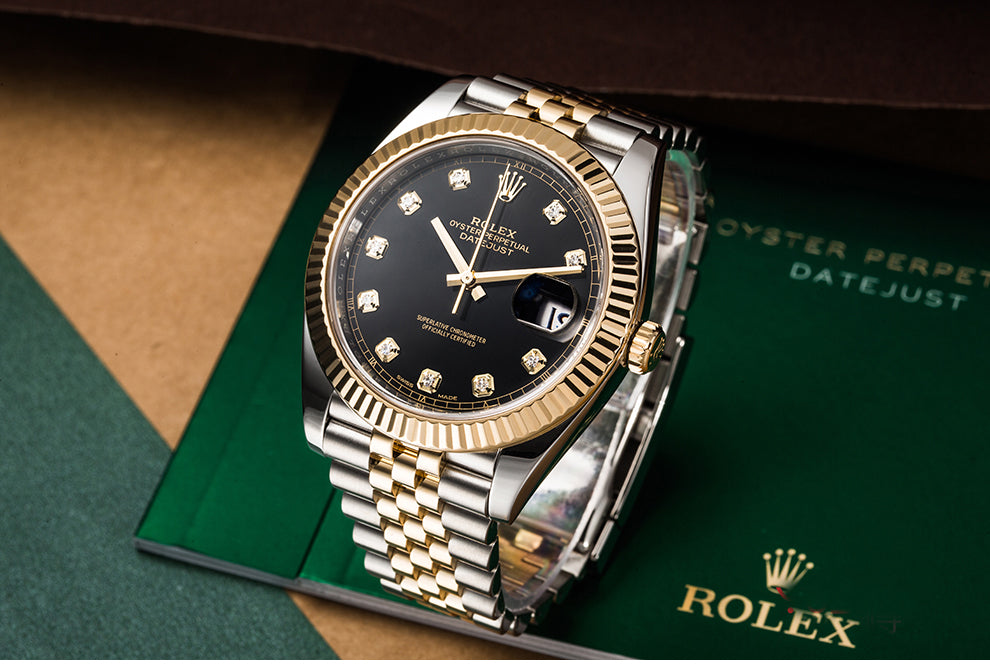 Luxury Automatic Watch for Men Datejust 41MM Gold Black Dial
