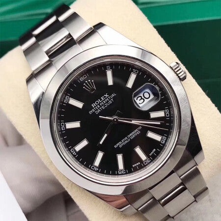 Luxury Automatic Watch for Men Datejust Black 41MM Dial