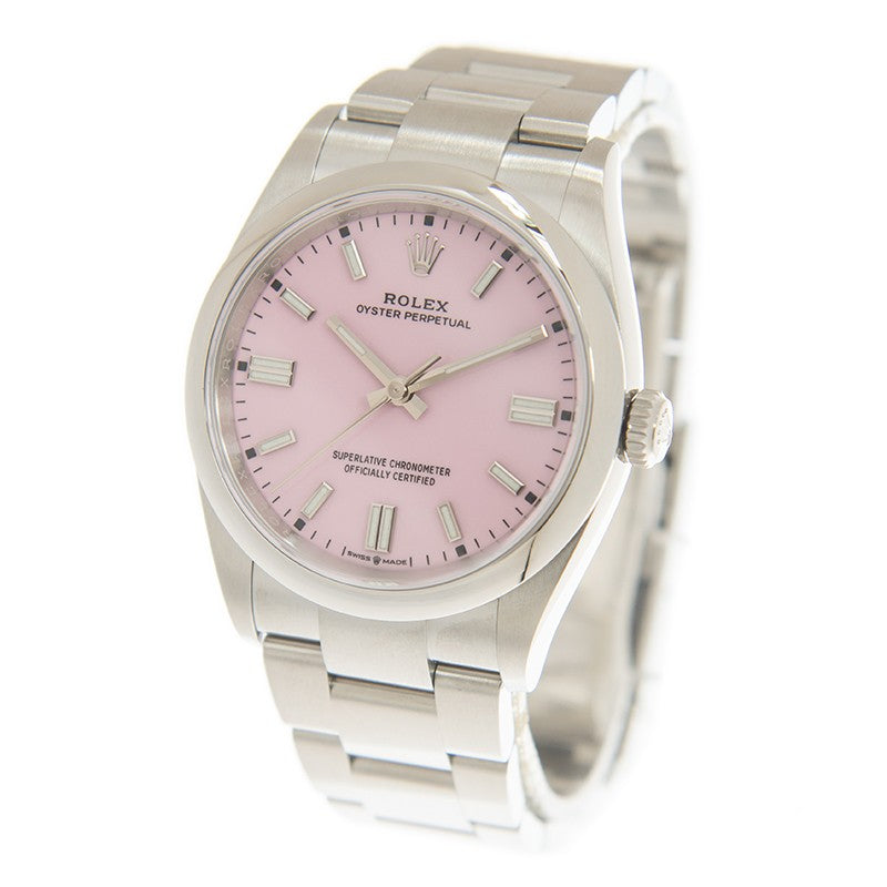 Automatic Mechanical Watch for OYSTER PERPETUAL 126000-0008 36MM Pink Dial