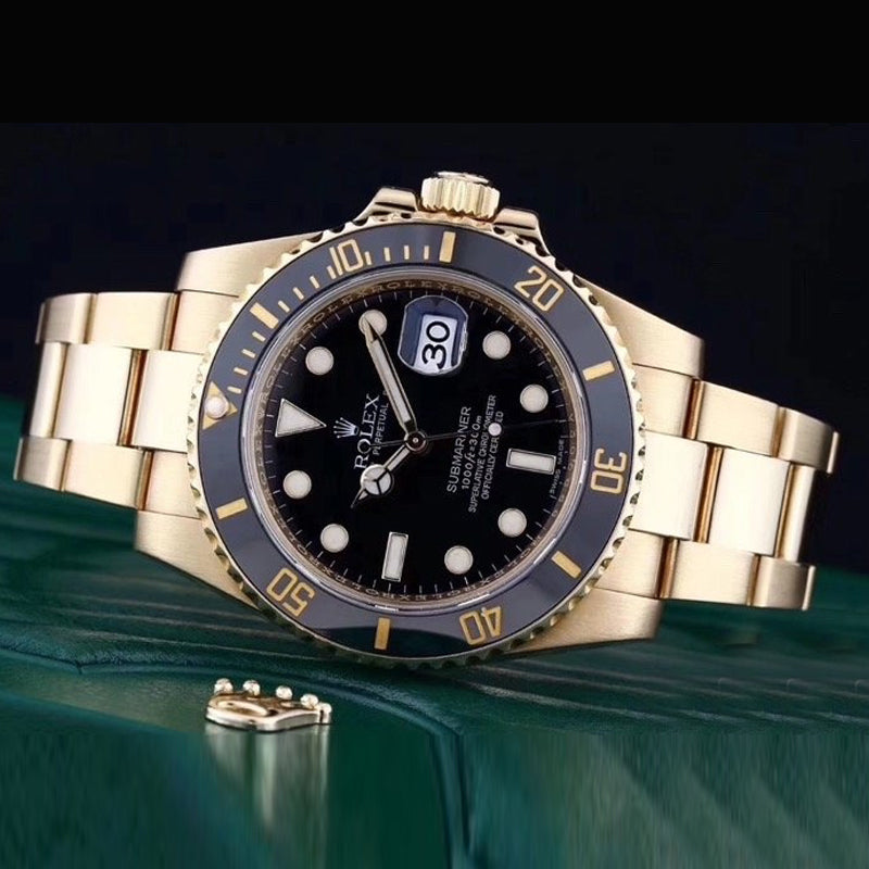 Replica Automatic Watch for Men Submariner All Gold Black 40MM Dial