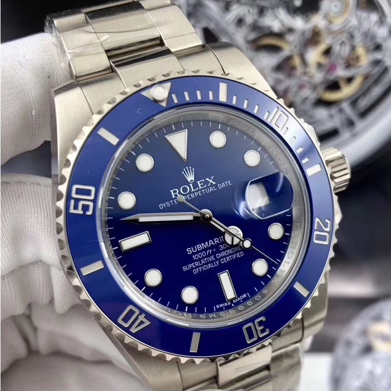 Luxury Automatic Watch for Men Submariner 116619LB-97209 Blue 40MM Dial