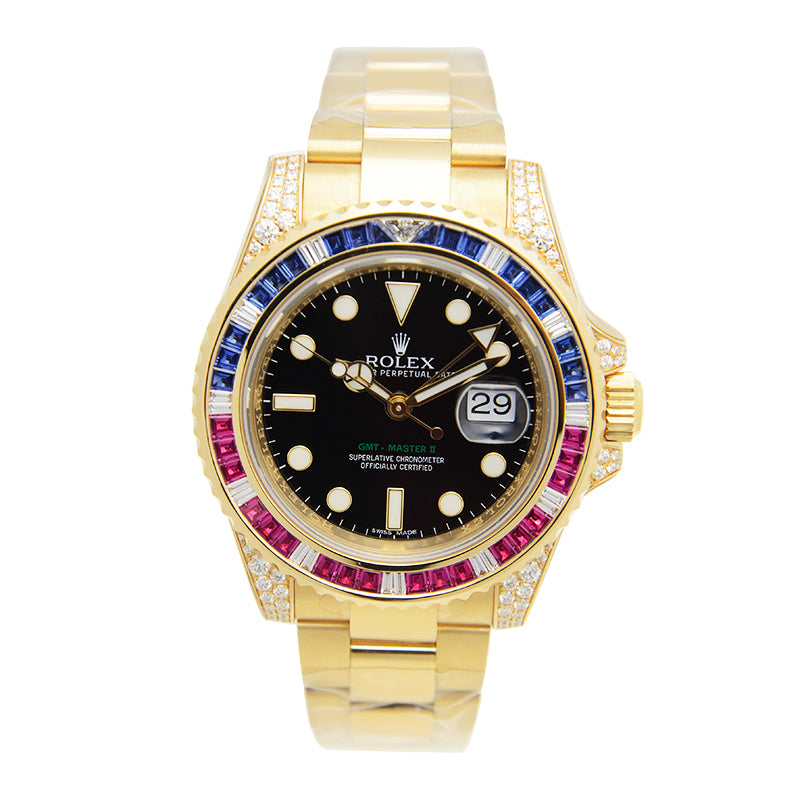 Automatic Mechanical Watch For GMT-MASTER II 116758SA 40MM Dial