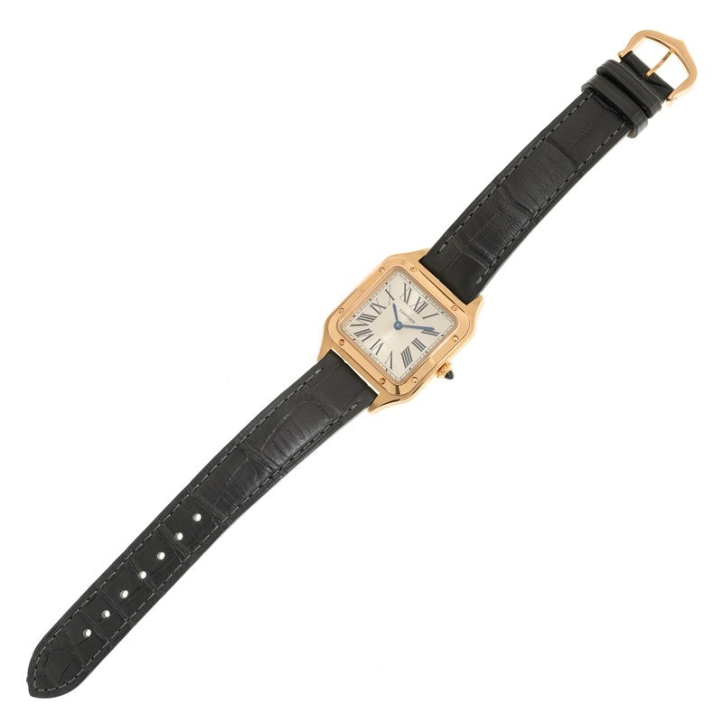 Japanese Quratz Movement Watch for SANTOS 43.5mm*31.4mm Leather Strap WGSA0022