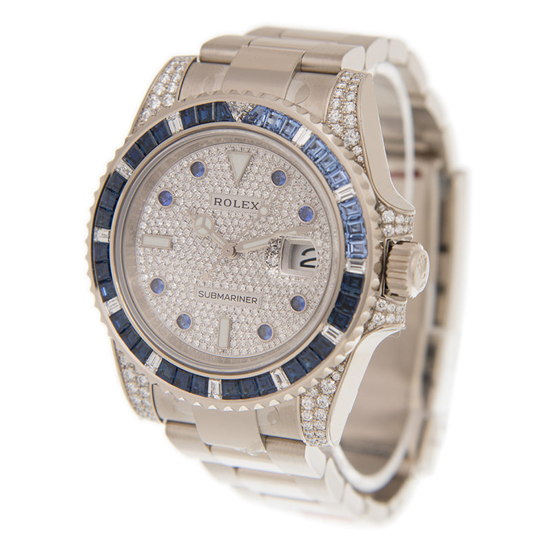 Automatic Mechanical Watch for SUBMARINER 116659SABR-PAVED8DI_O 40MM Dial