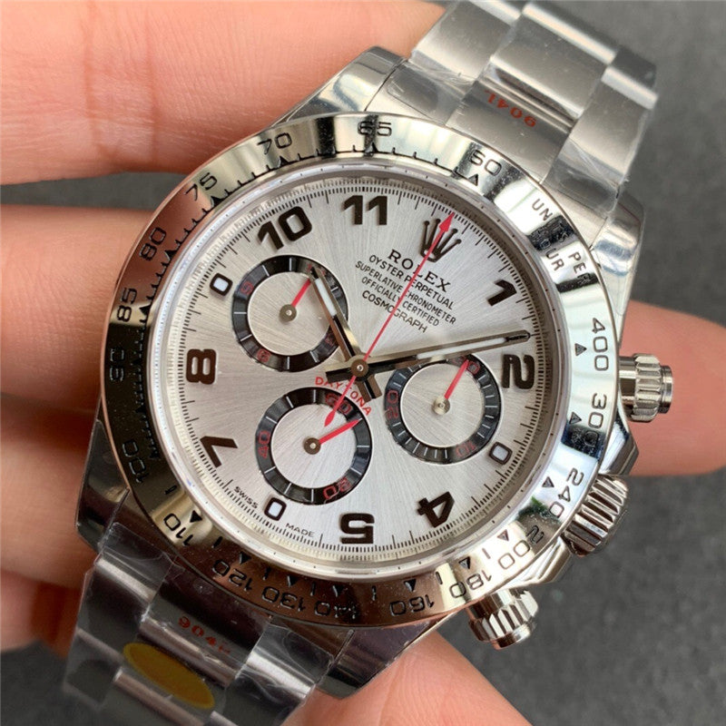 Replica Automatic Watch for Men Cosmograph Daytona 40MM Silver White Dial