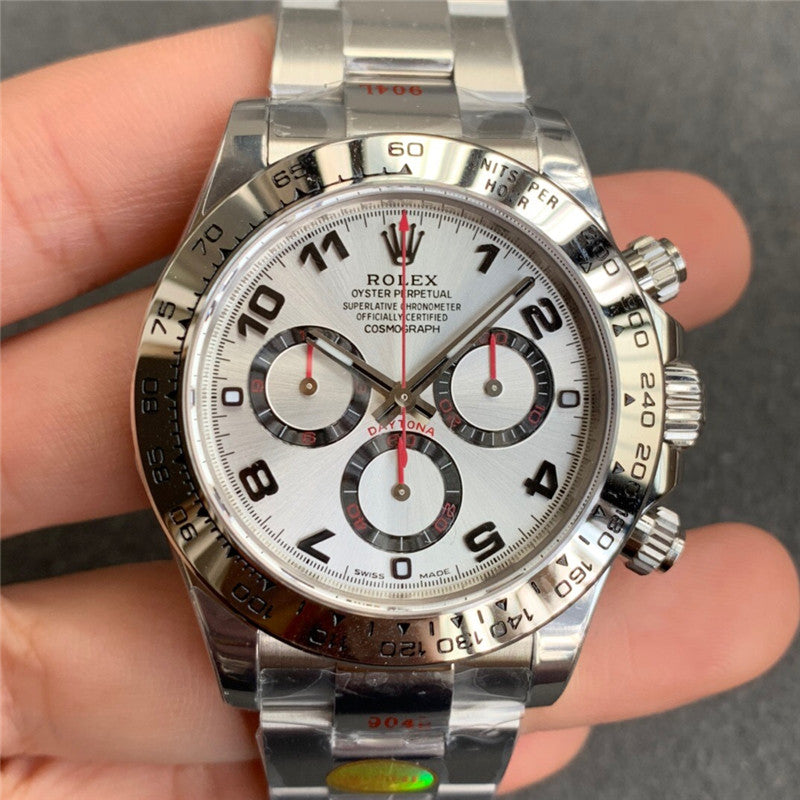 Replica Automatic Watch for Men Cosmograph Daytona 40MM Silver White Dial