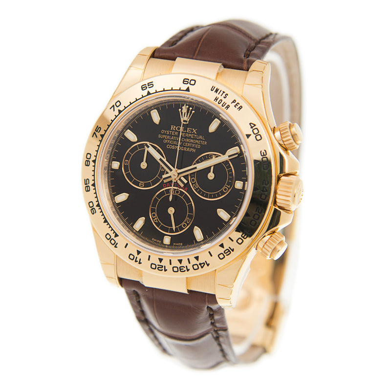 Automatic Watch for DAYTONA 116518 Gold Black 40MM Dial
