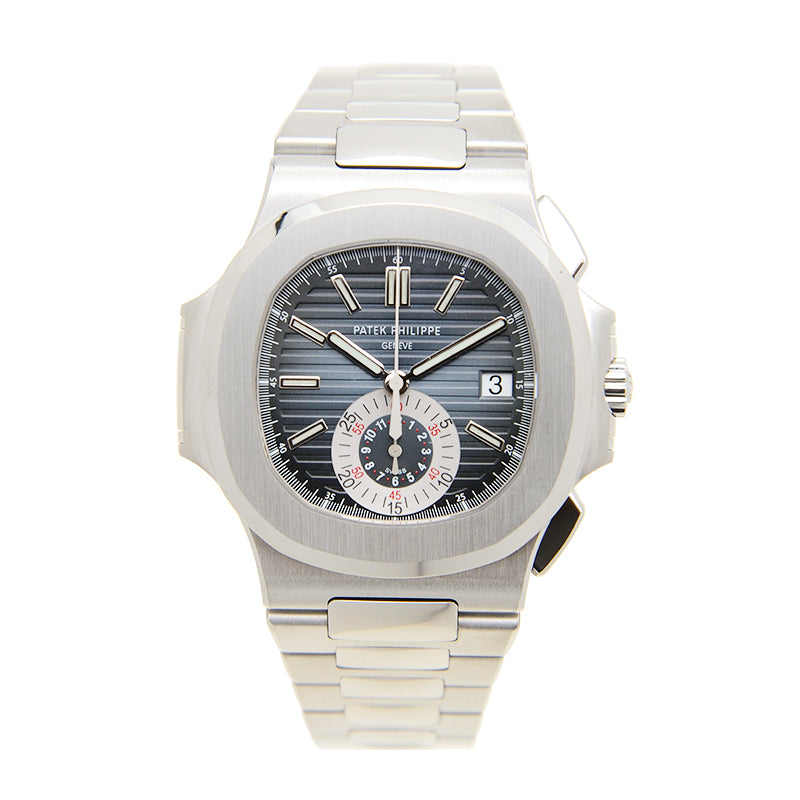 Luxury Automatic Watch for NAUTILUS 5980/1A-014 40.5mm Silver Blue
