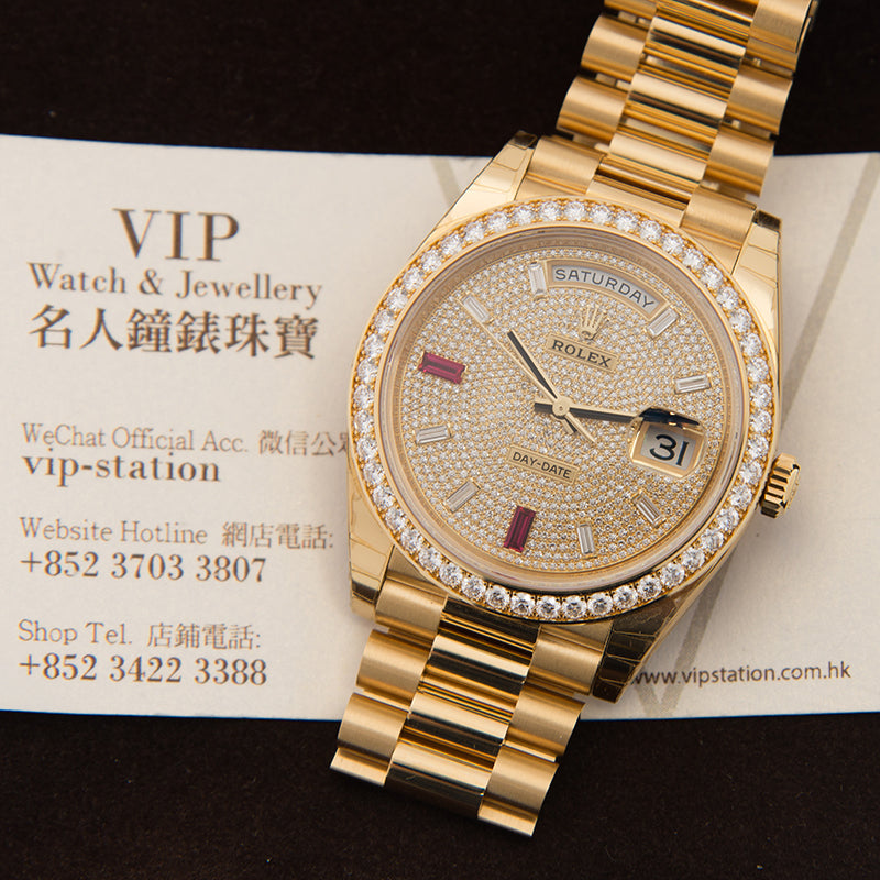 Automatic Mechanical Watch For DAY-DATE 228348RBR 40MM Dial