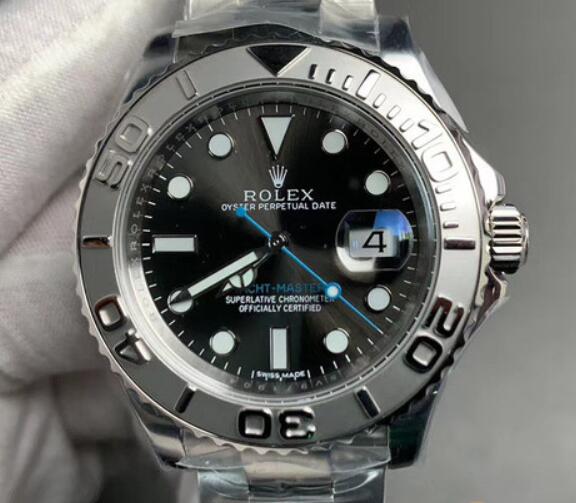 Replica Automatic Watch for Men Yacht Master 116622-0002 Grey Plate 40mm Dial