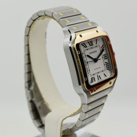 Replica Automatic Watch for SANTOS 47.5*39.8mm Gold White Dial