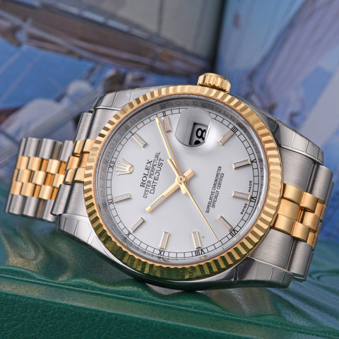 Luxury Automatic Watch for Men Datejust 41MM Gold White Dial