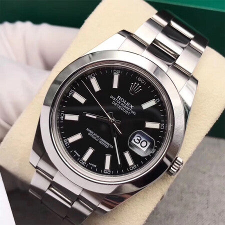 Luxury Automatic Watch for Men Datejust Black 41MM Dial