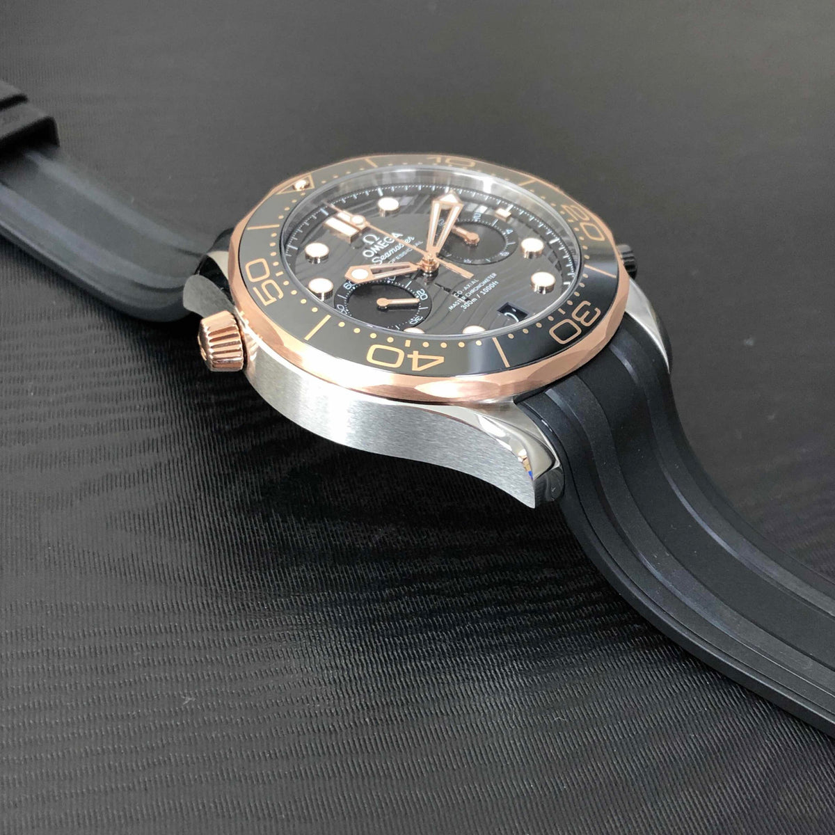Automatic Watch for SEAMASTER 210.22.44.51.01.001 Rose Black 44MM
