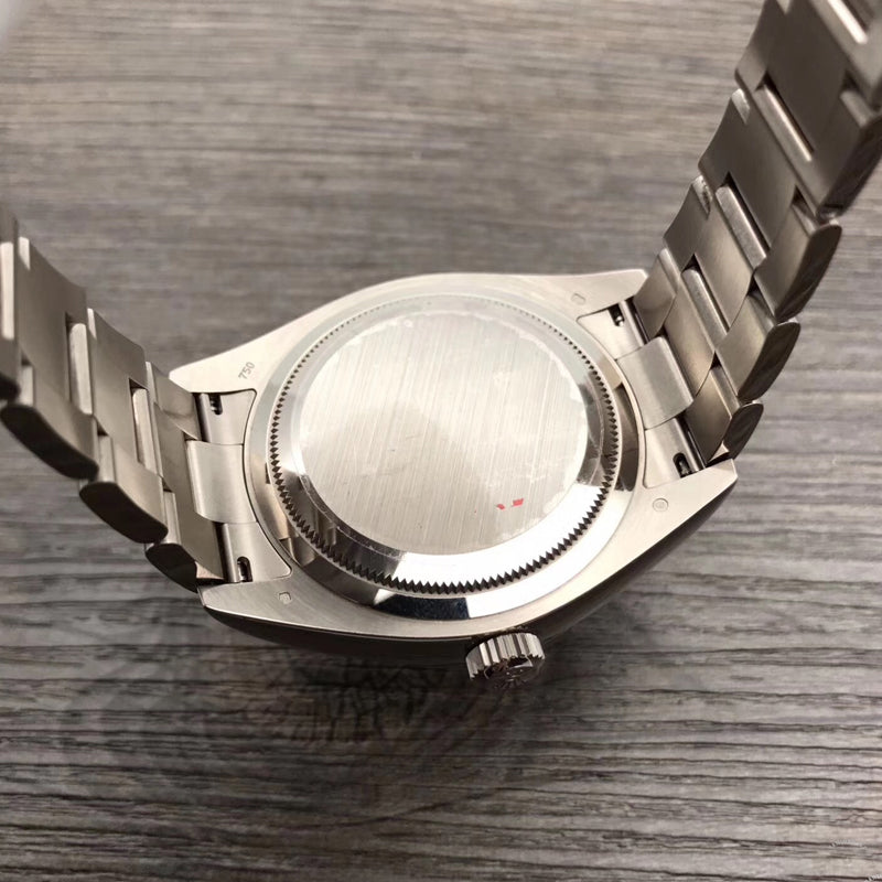 Luxury Automatic Watch for Men Sky-Dweller Steel Strap Silver White 42MM Dial