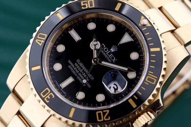 Replica Automatic Watch for Men Submariner All Gold Black 40MM Dial