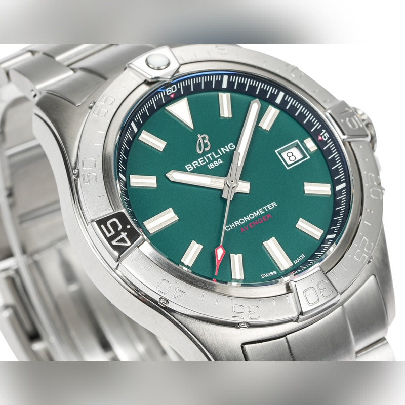 Automatic Watch for AVENGER A17328101 Stainless Strap Green 42MM Dial