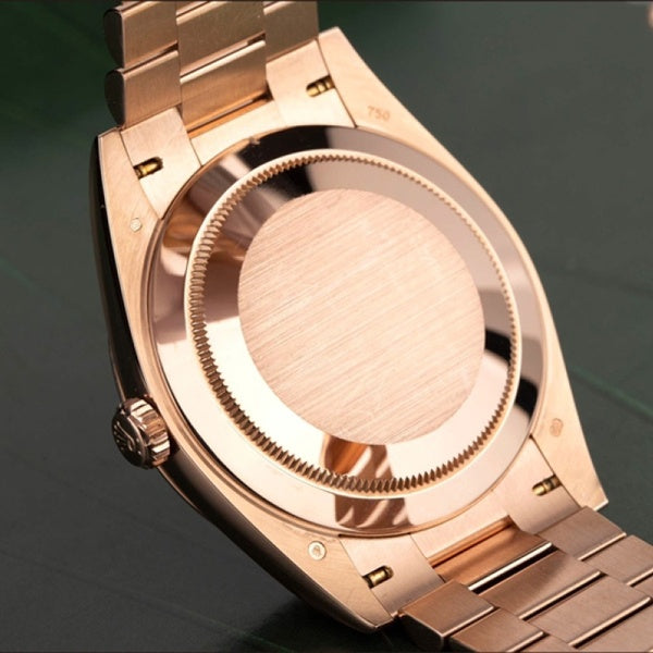 Luxury Automatic Watch for Men Daydate 40MM Rose Green Dial