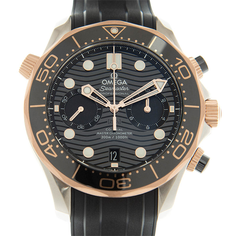 Automatic Watch for SEAMASTER 210.22.44.51.01.001 Rose Black 44MM