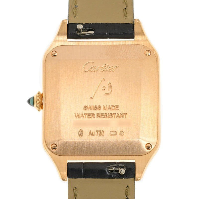 Japanese Quratz Movement Watch for SANTOS  43.5mm*31.4mm Leather Strap  WGSA0022